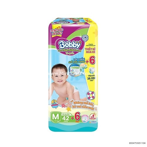 Tã Quần Bobby size M42 Miếng Cho Bé 6 - 11kg Tã Quần Bobby size M42 Miếng Cho Bé 6 - 11kg